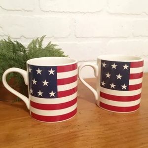Ralph Lauren Set of 2 Hampton’s Flag Coffee Mug